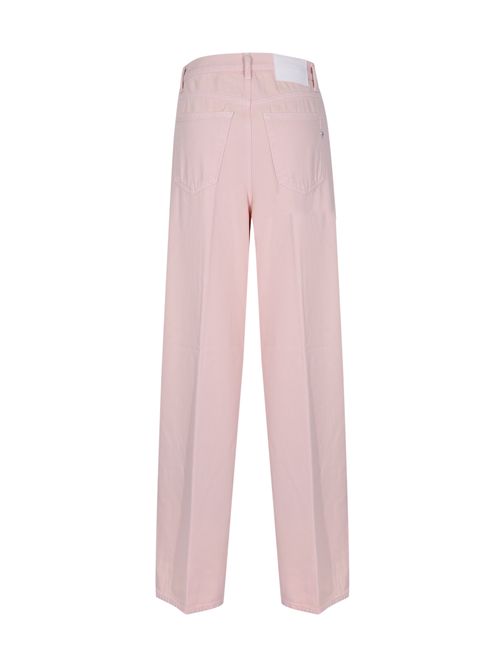Jeans Dakota Loose in bull fisso di cotone Rosa DONDUP | DP849 BF0018Y MB8511